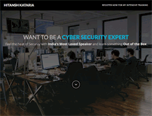 Tablet Screenshot of hitanshkataria.com
